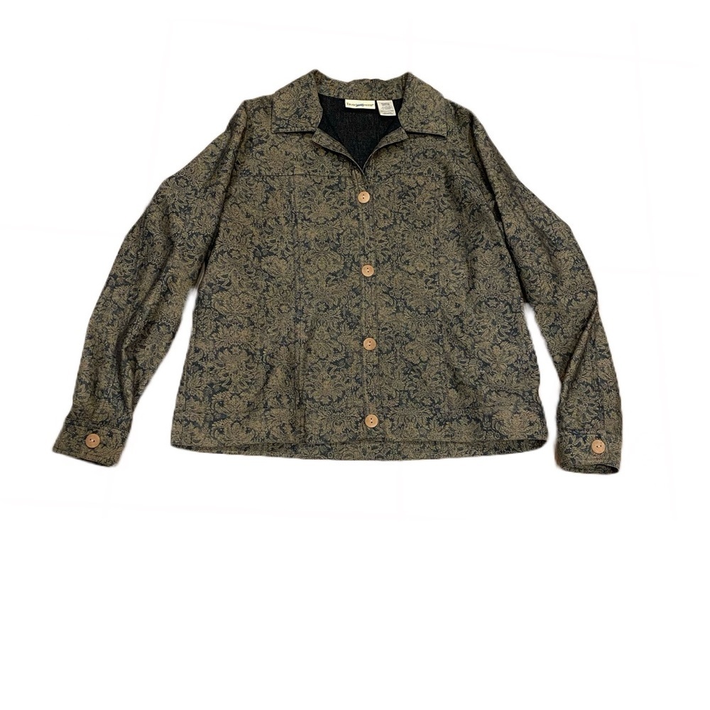 TravelSmith button down shirt jacket size M